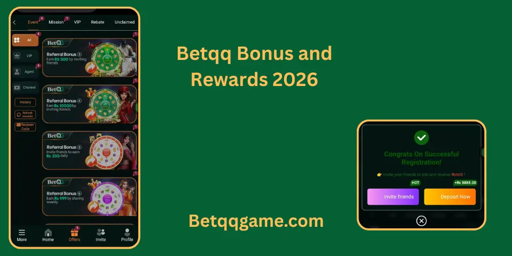 betqq game bonuses and rewards